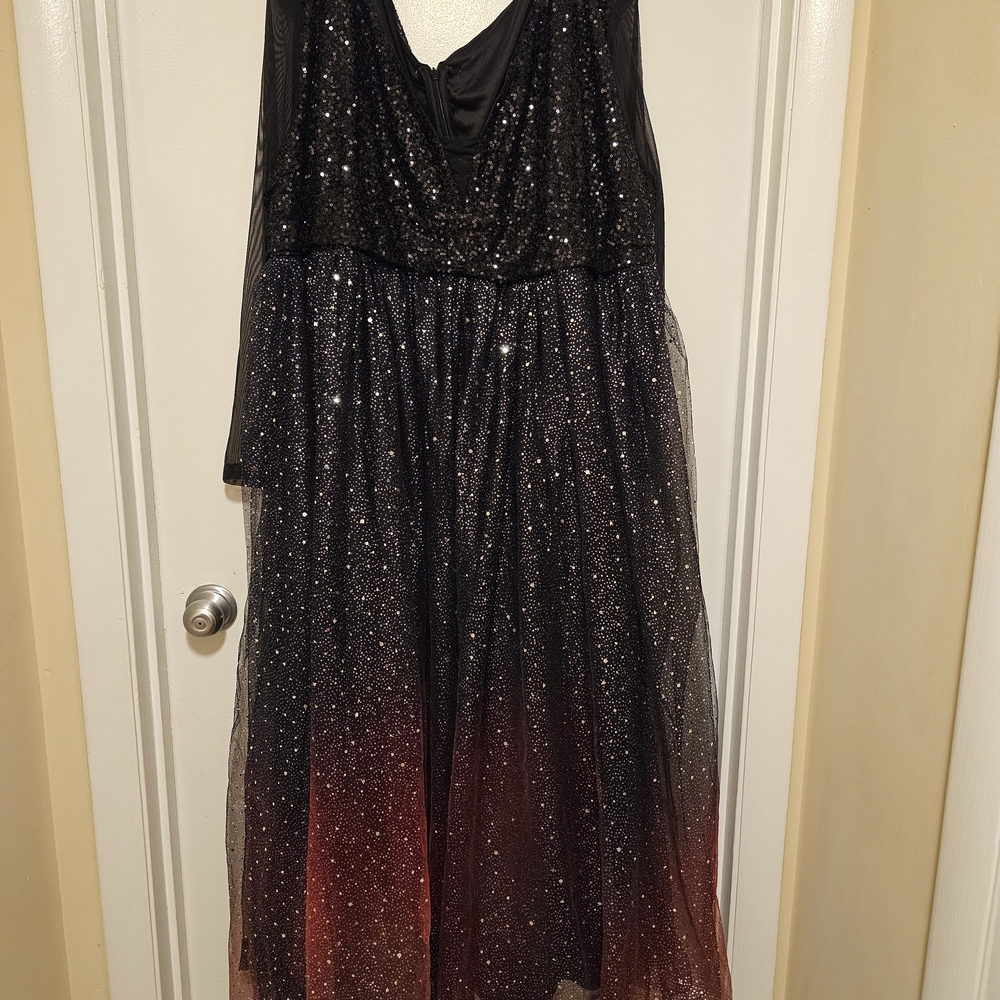 Sparkling Black and Red Dress